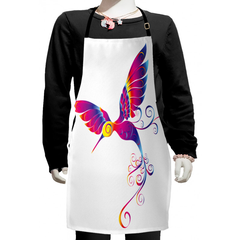 Feather Hummingbird Kids Apron