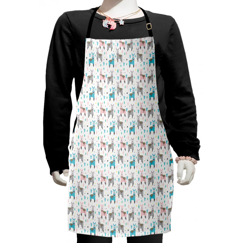 Cactus and Orient Animals Kids Apron