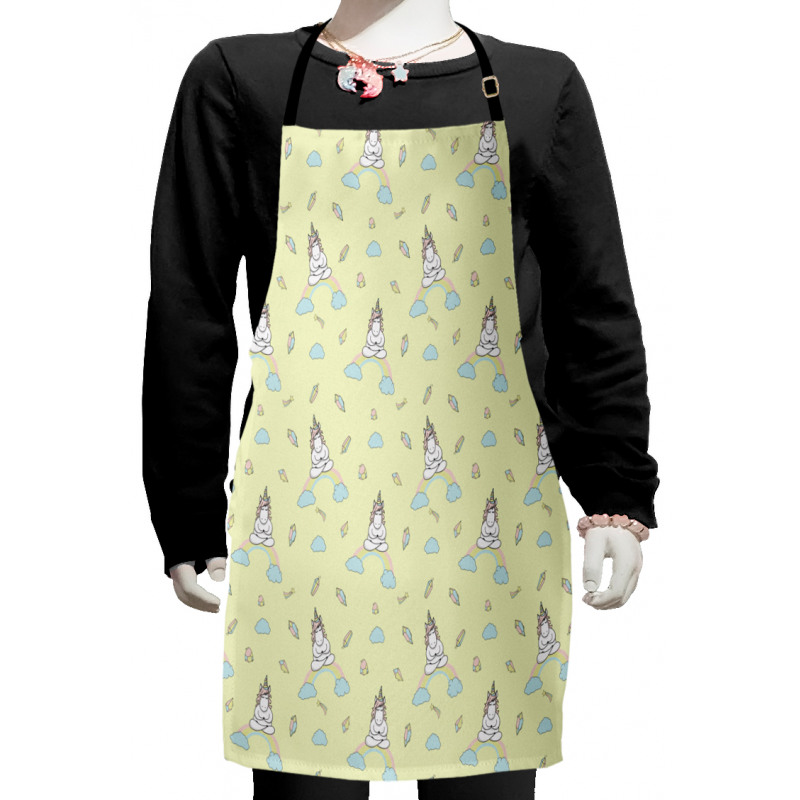 Doing Yoga Kids Apron