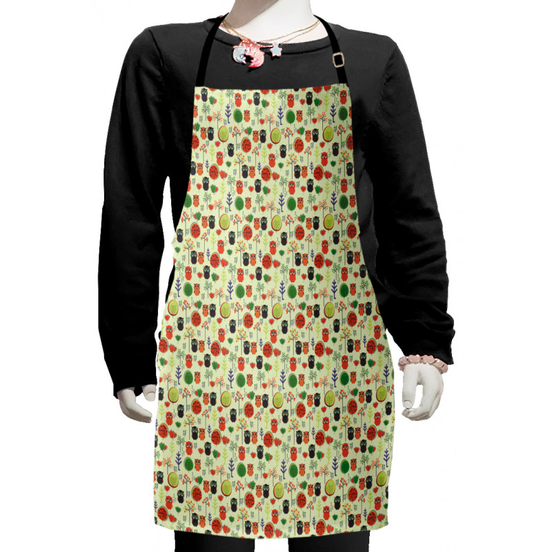 Birds Trees and Plants Kids Apron