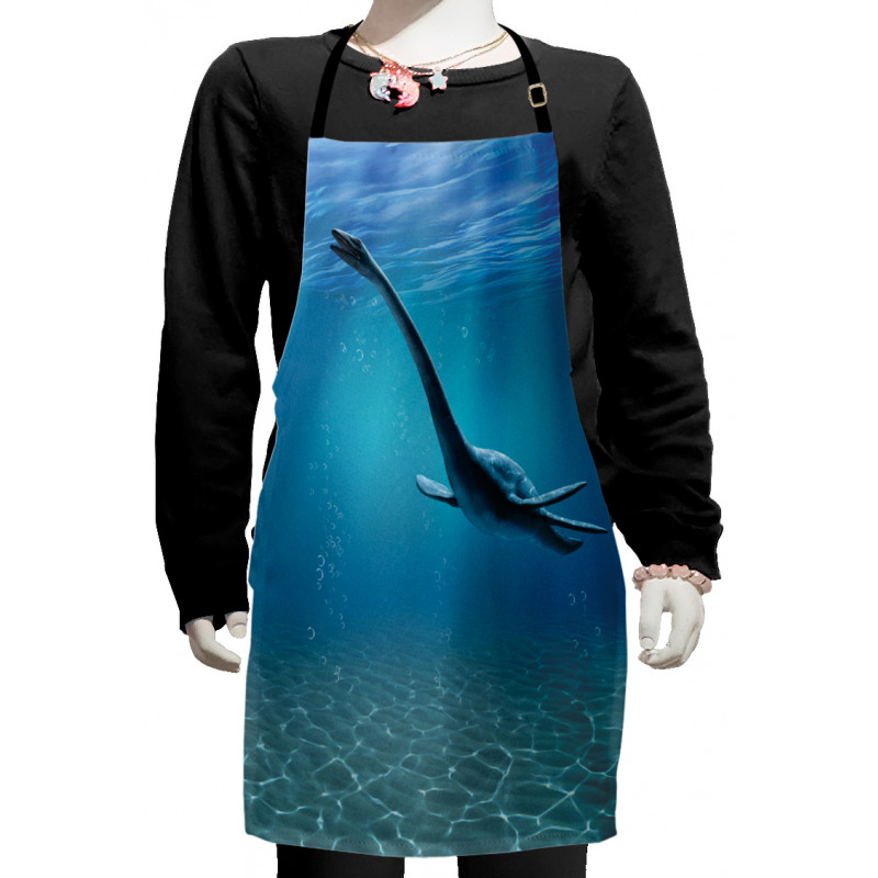 Aquatic Dinosaur Kids Apron