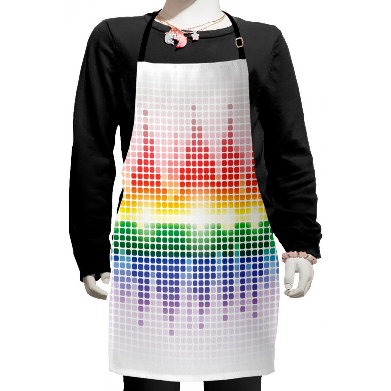 Vibrant Colors Club Disco Kids Apron