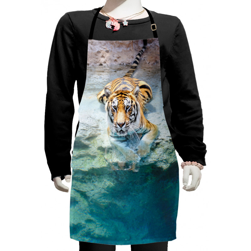 Bengal Tiger in Wild Kids Apron