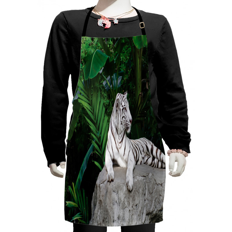 White Tiger in Jungle Kids Apron