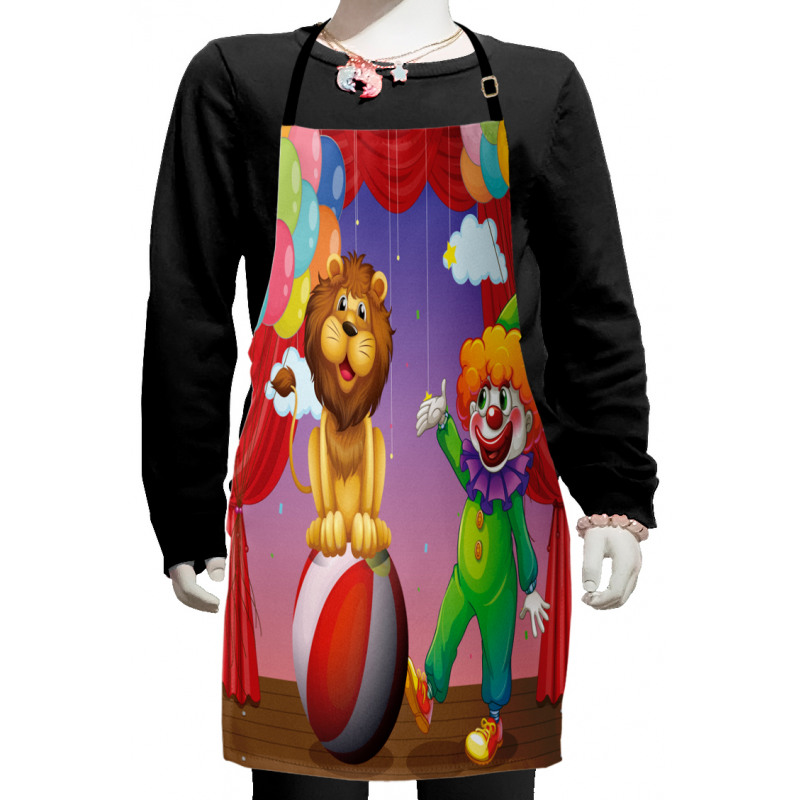 Lion Clown Performance Kids Apron