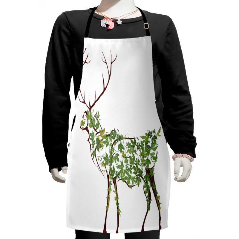 Garden Deer Celebration Kids Apron