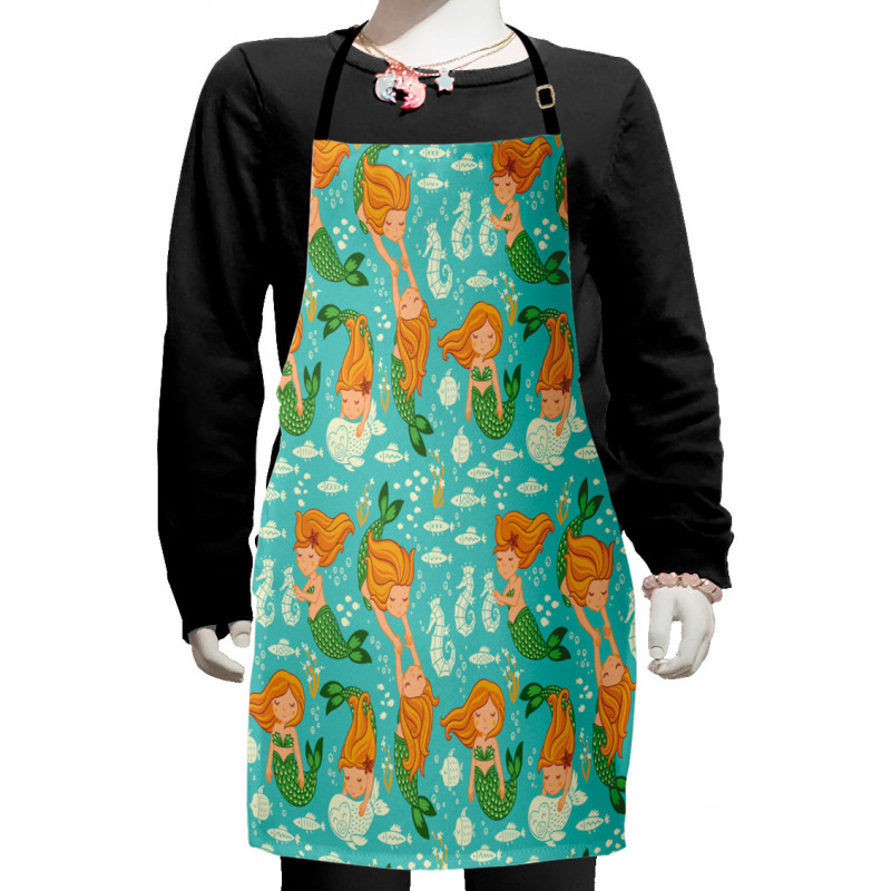 Cartoon Character Sea Kids Apron