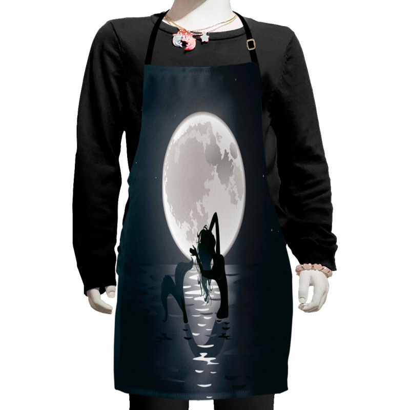 Mermaids at Night Kids Apron