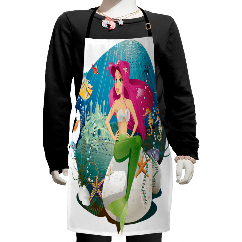 Underwater Mermaid Kids Apron