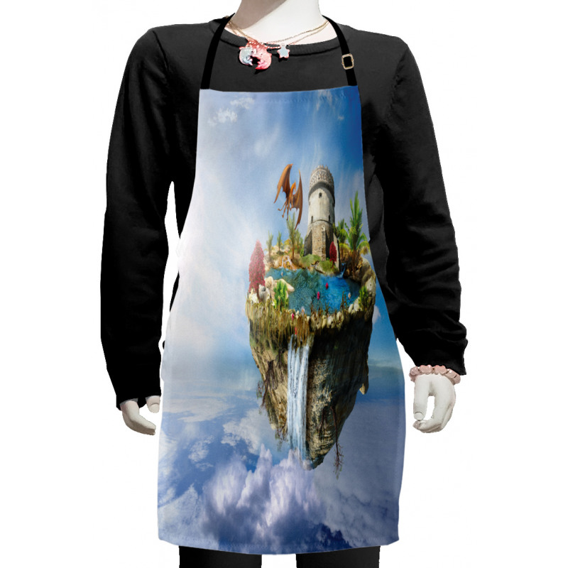 Dragon Castle Tower Kids Apron