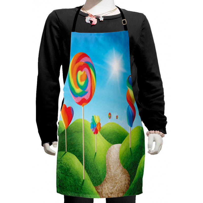 Candy Land Lollipops Kids Apron