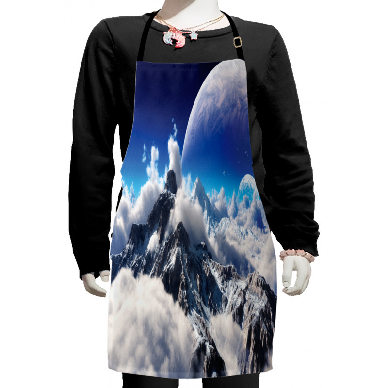 Snow Capped Mountain Kids Apron