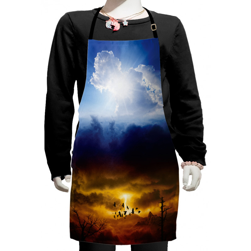 Sun Stormy Sky Heaven Kids Apron