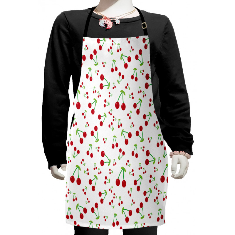 Simple Summer Fruit Pattern Kids Apron