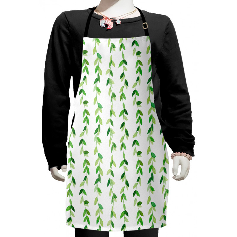 Vivid Watercolor Swirls Kids Apron