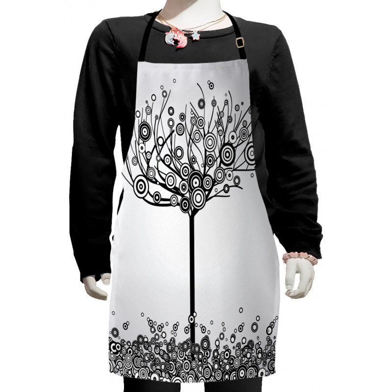 Circular Leaves Kids Apron