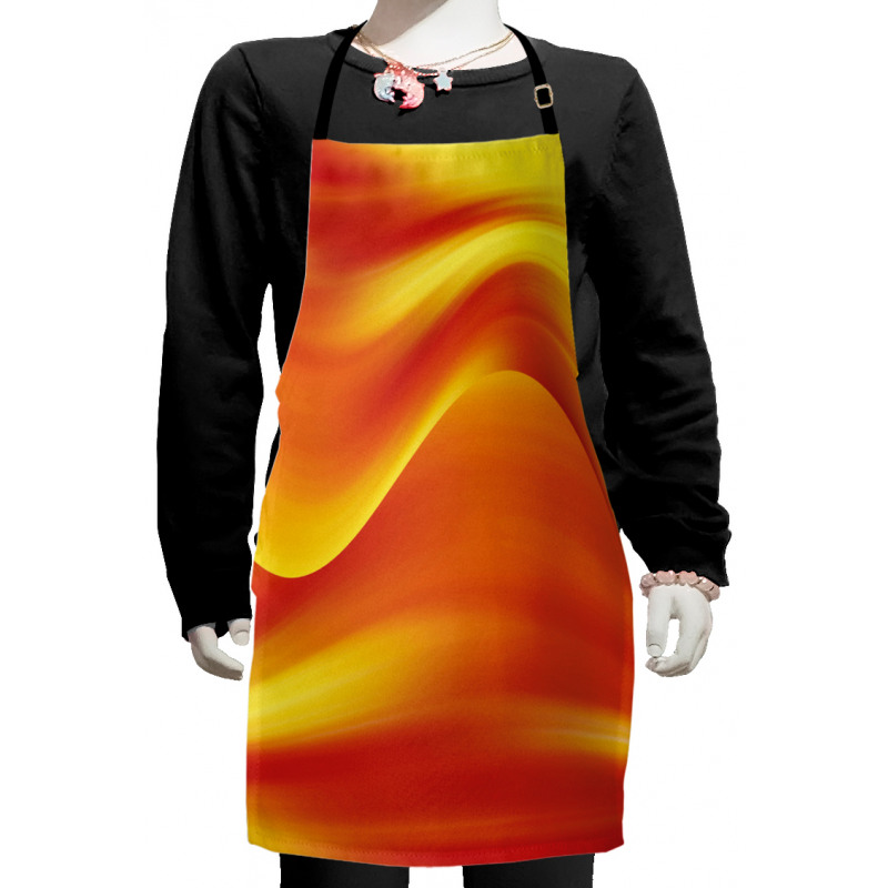 Abstract Digital Waves Kids Apron