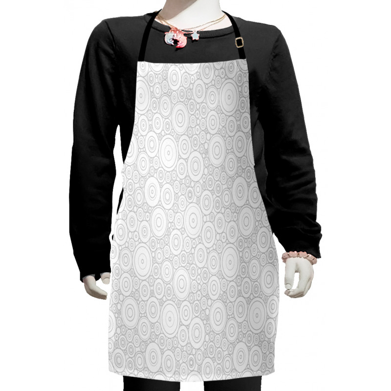 Geometric Circles Retro Kids Apron