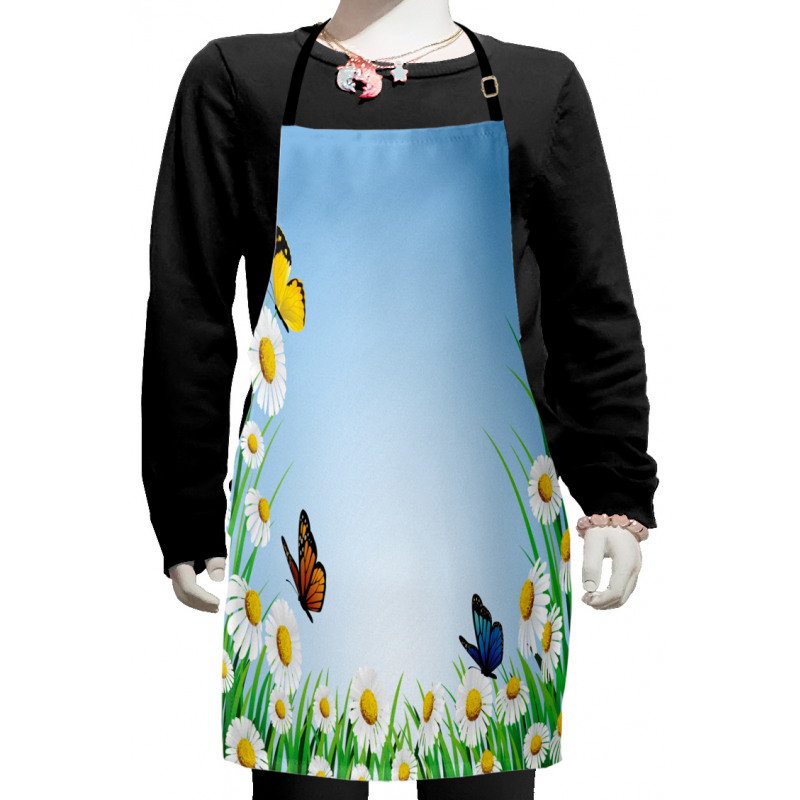 Daisy with Butterflies Kids Apron