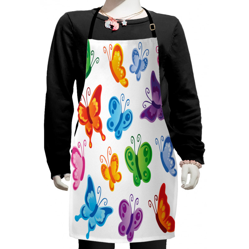 Colorful Ornate Wings Kids Apron