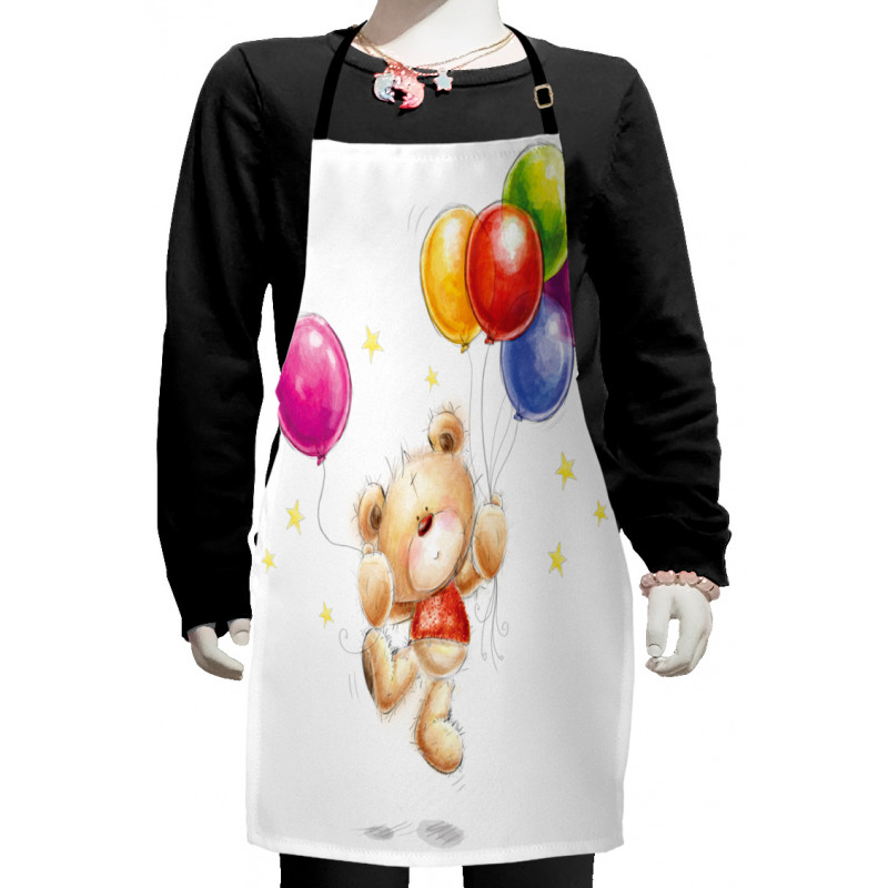 Teddy Bear with Baloon Kids Apron