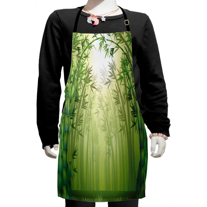 Bamboo Trees in Forest Kids Apron
