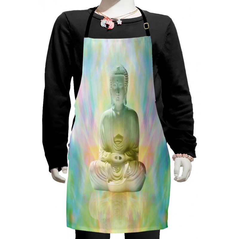 Colorful Blurred Backdrop Kids Apron