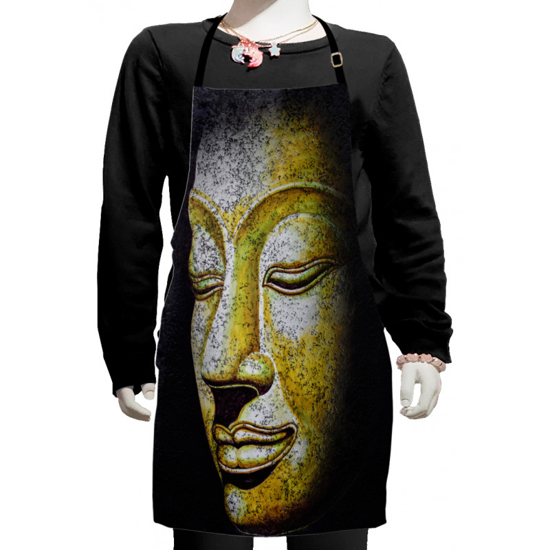 Old Ancient Gothic Statue Kids Apron