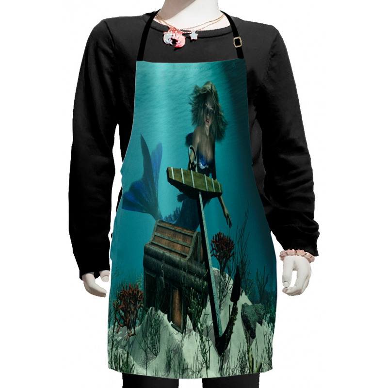 Ocean Mythical Pirate Kids Apron
