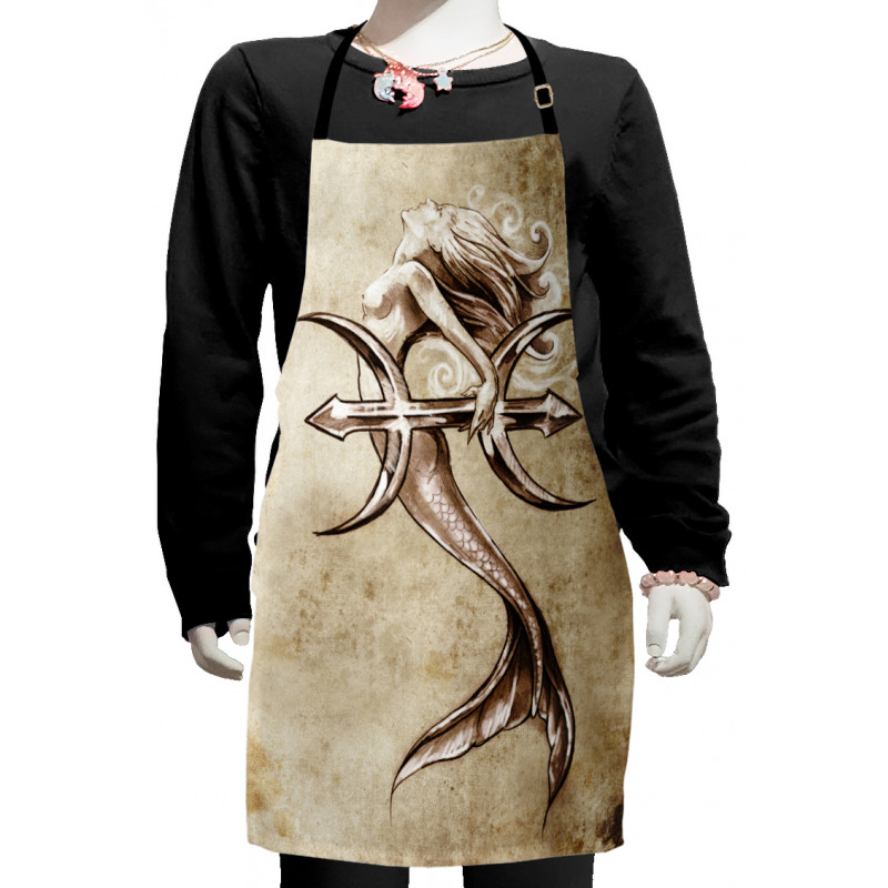 Vintage Mythical Art Kids Apron