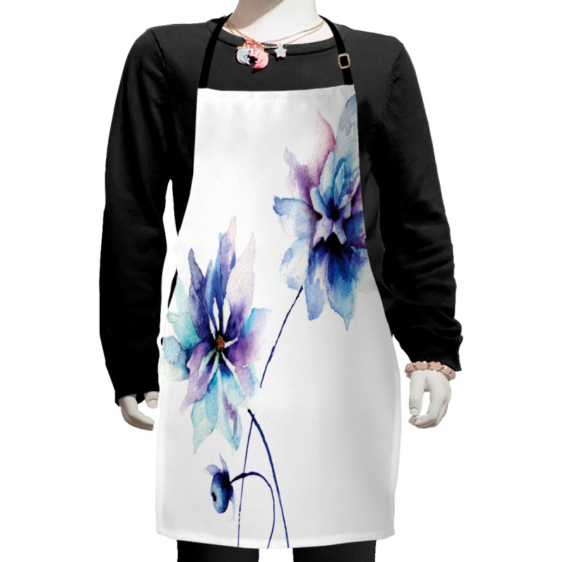 Retro Flowers Kids Apron