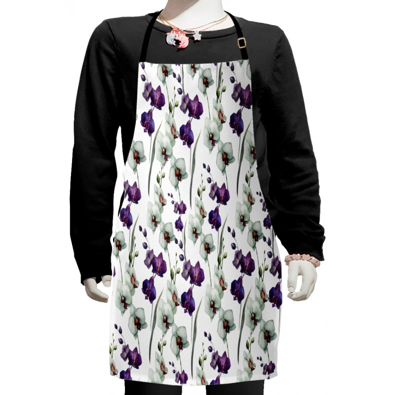 Wild Orchid Bloom Kids Apron