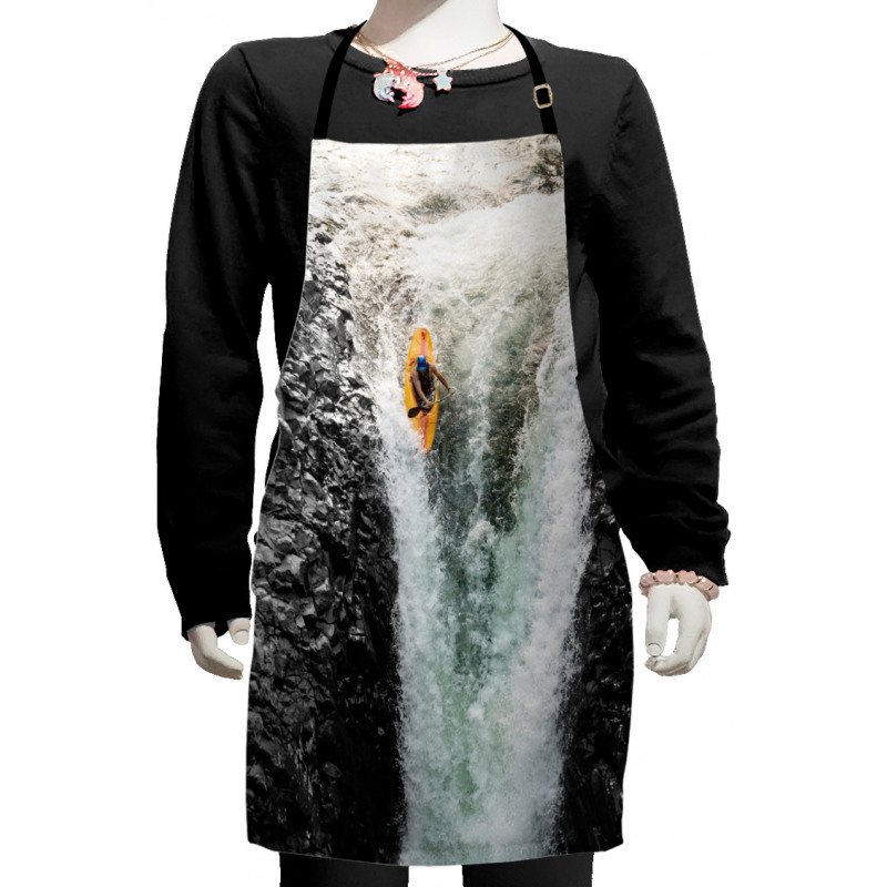 Cliffs Waterfall Canoe Kids Apron