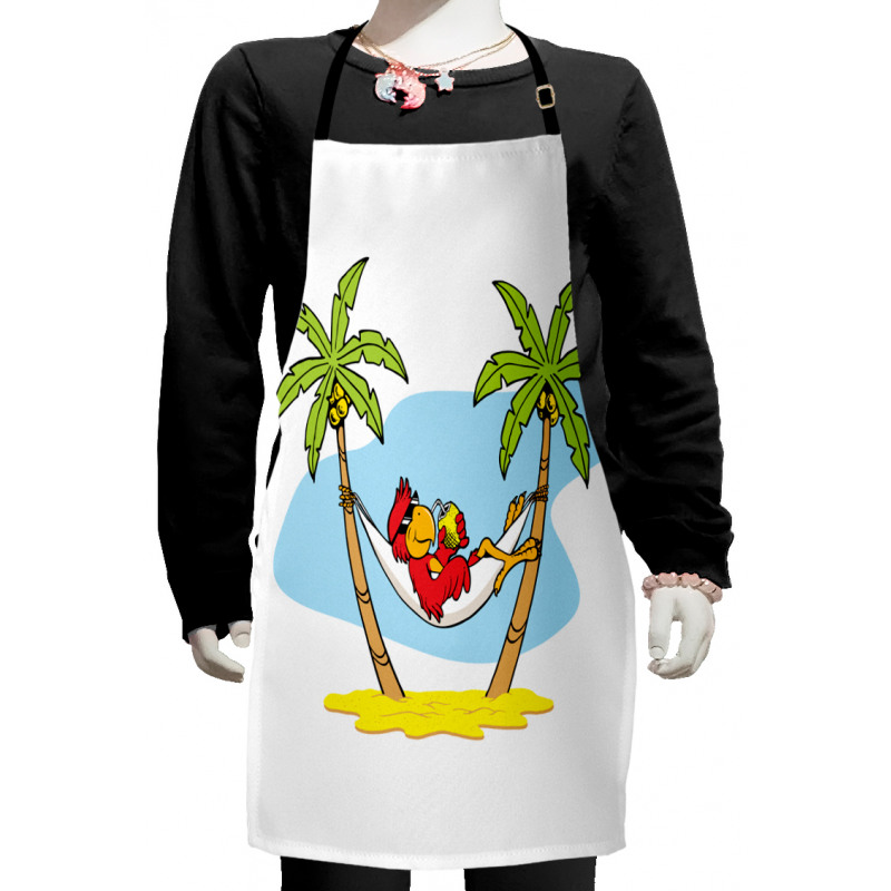 Hammock Palm Tree Shade Kids Apron