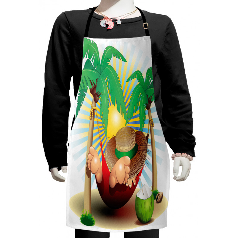 Exotic Summer Paradise Kids Apron