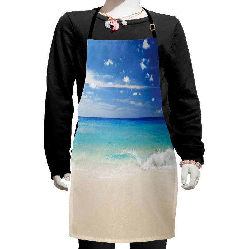Shore Sea with Waves Kids Apron