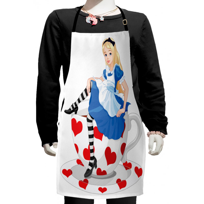 Alice with Cup Kids Apron