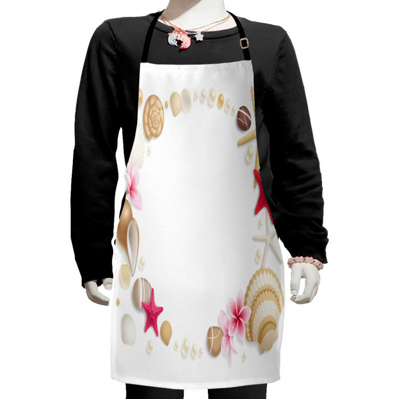 Seashells Flower Star Kids Apron