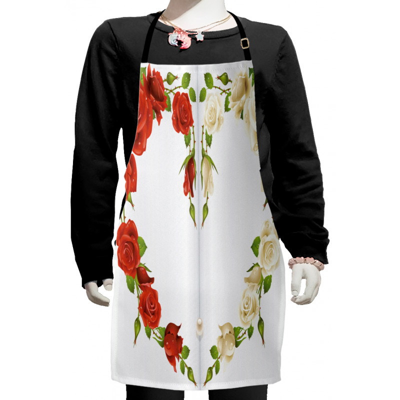 Heart Bouquet Romantic Kids Apron