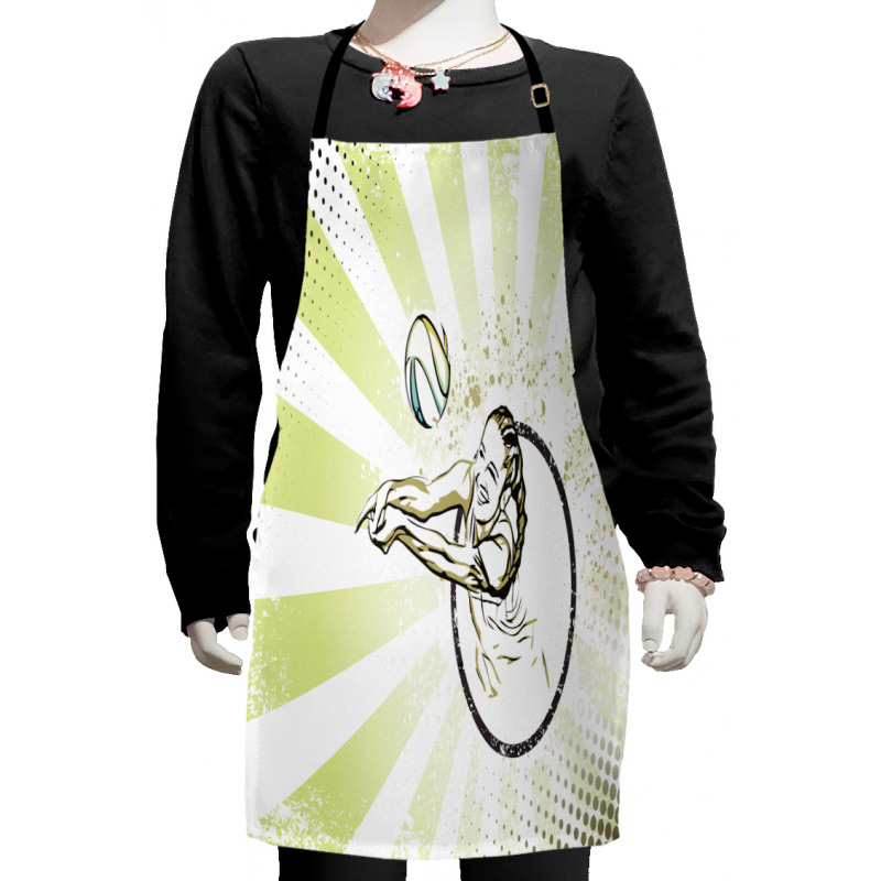 Girl Hitting the Ball Kids Apron