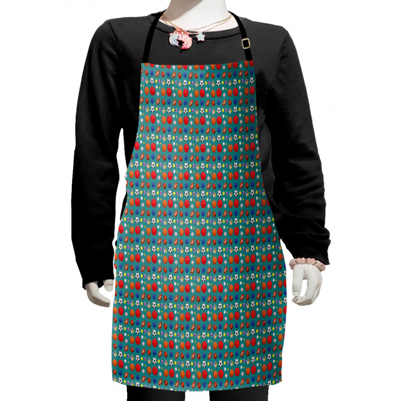 Colorful Various Balls Design Kids Apron