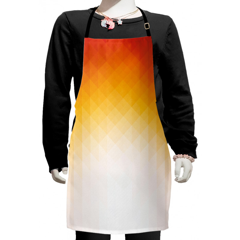 Digital Retro Triangle Kids Apron