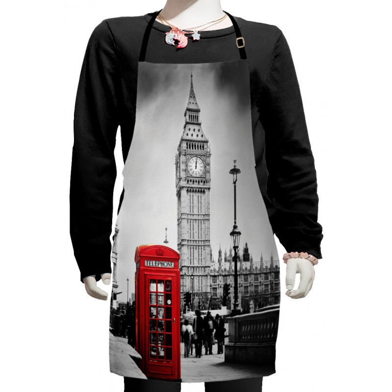 Telephone Booth Big Ben Kids Apron