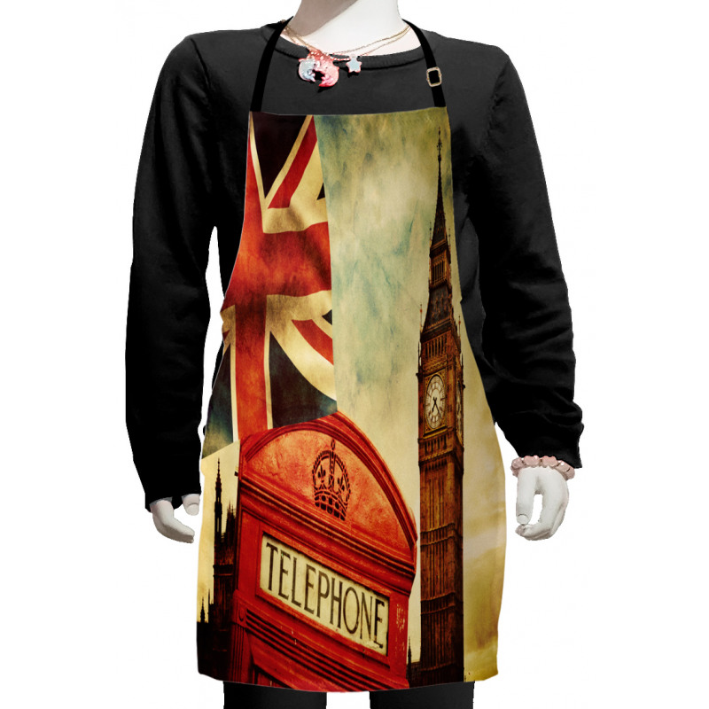 Big Ben England London Kids Apron