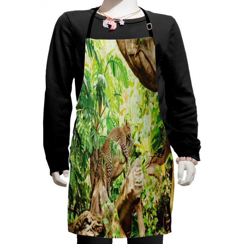 Tropic Wild Jungle Leaf Kids Apron