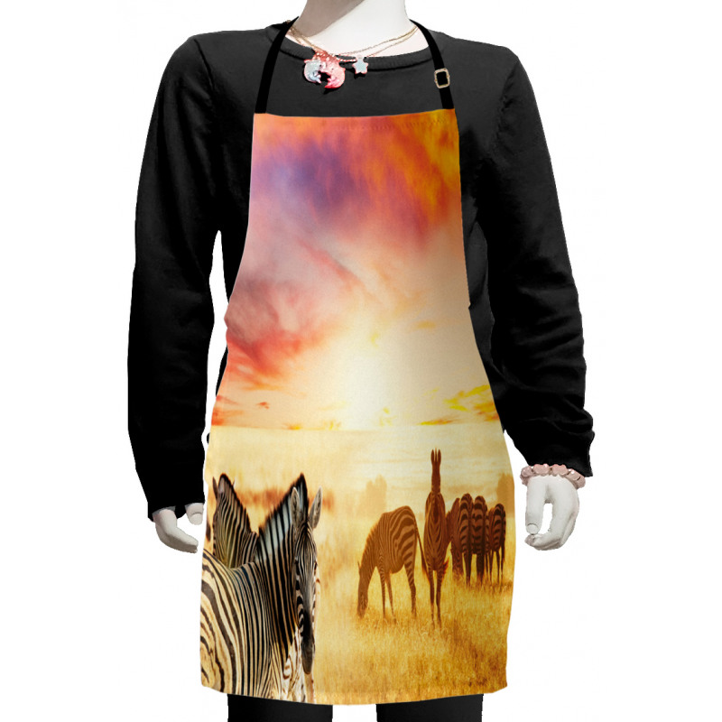 South Wild Zebra Kids Apron