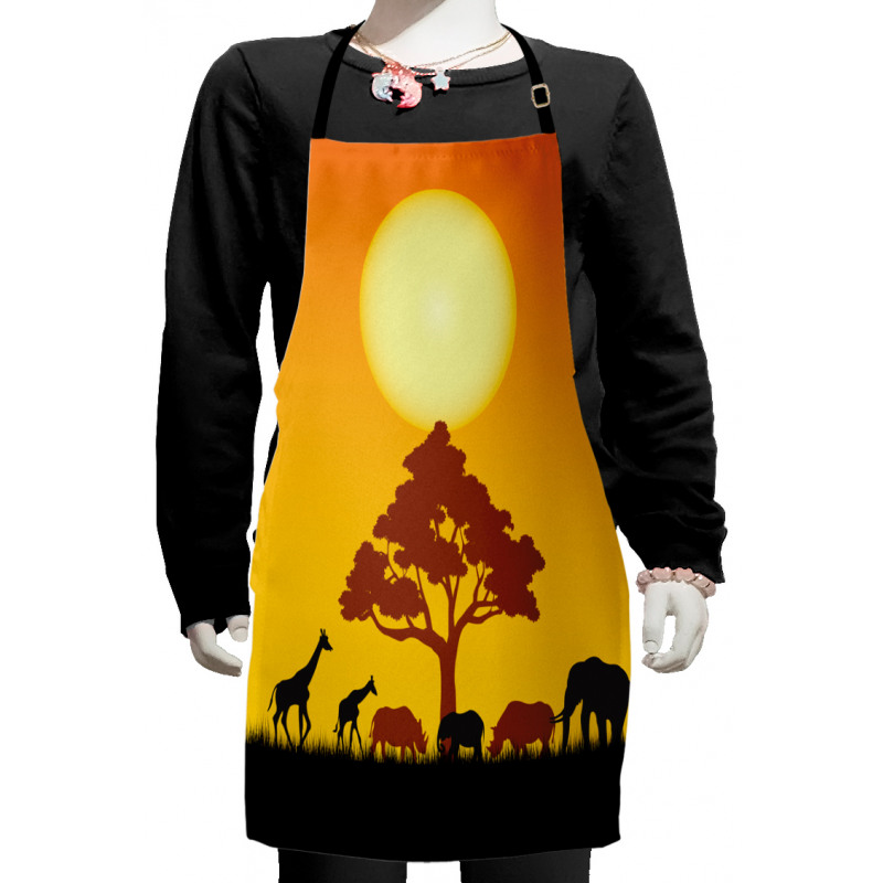 Wildlife Animals Rhinos Kids Apron