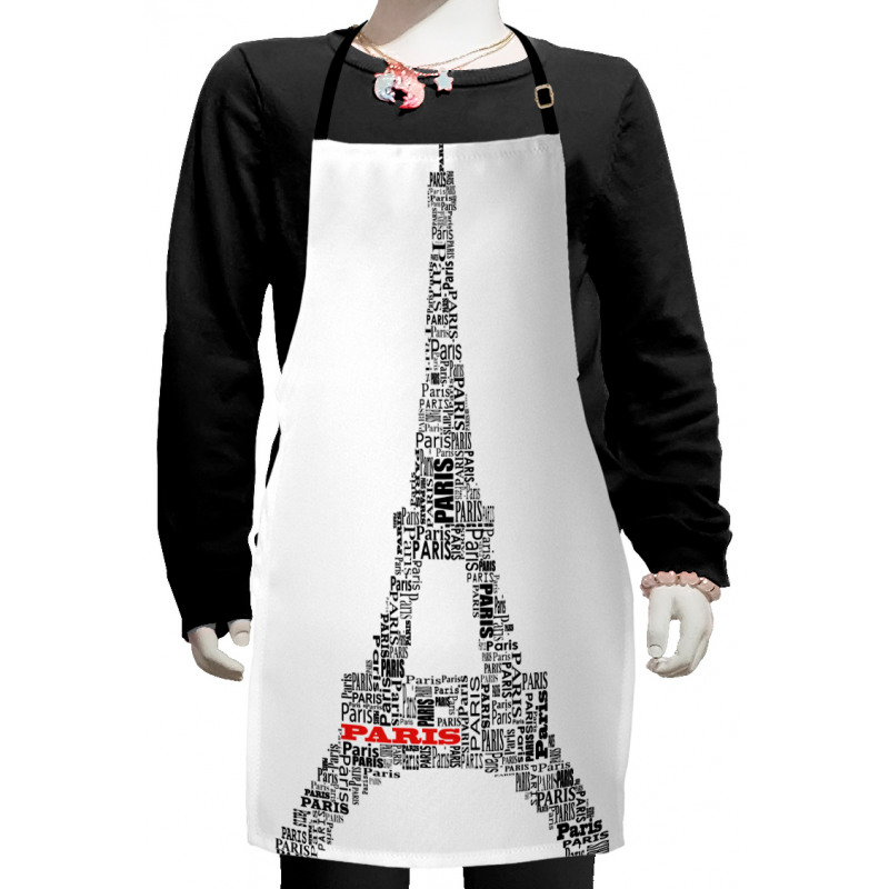 Paris France Tour Kids Apron