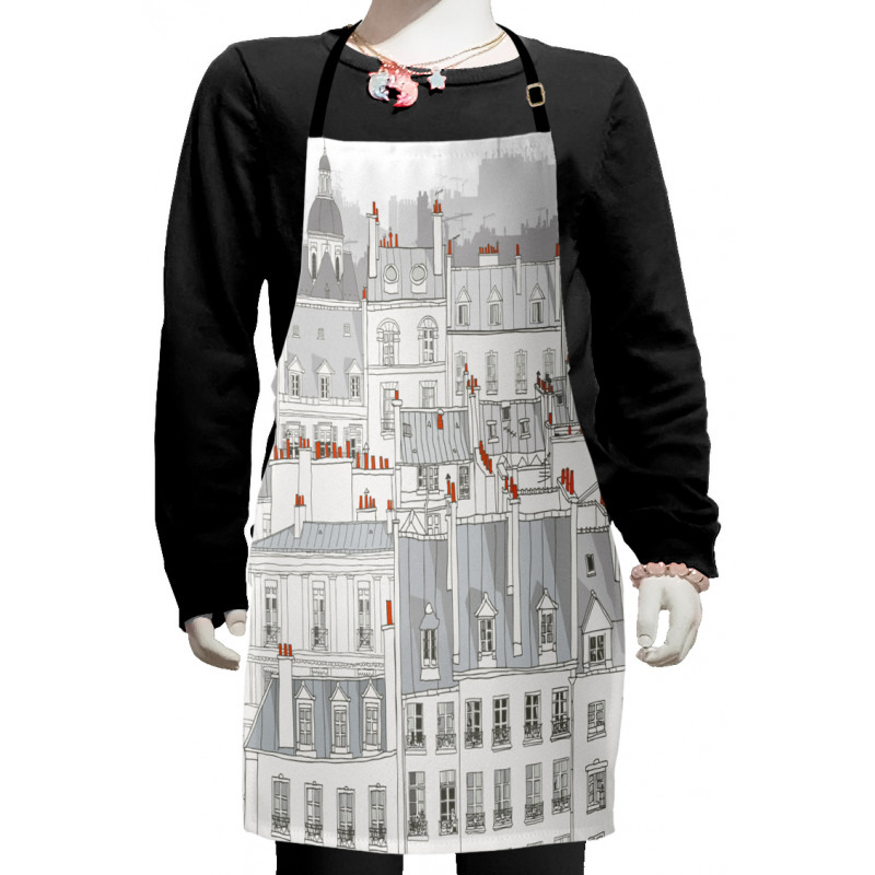 Paris Aerial Scenery Kids Apron