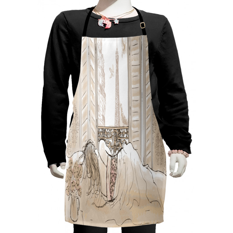 View of Eiffiel Tower Kids Apron